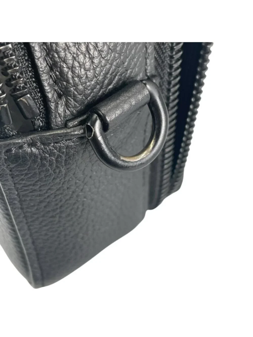 Louis Vuitton Alpha Wearable Wallet Shoulder Bag Leather Black Aerogram